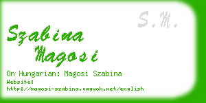 szabina magosi business card